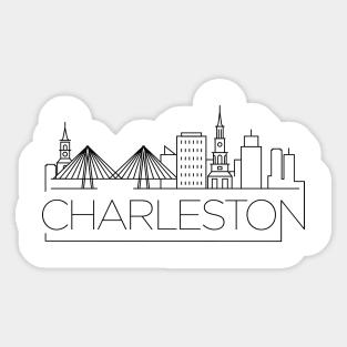 Charleston Minimal Skyline Sticker